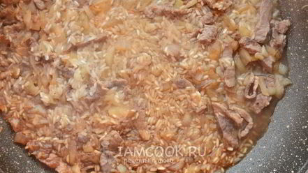 Рецепт ризотто с мясом