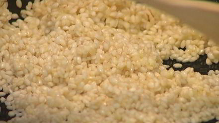 Рецепт ризотто с мятой и ветчиной