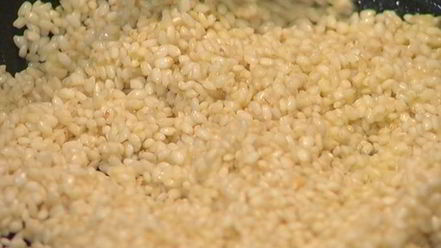 Рецепт ризотто с мятой и ветчиной