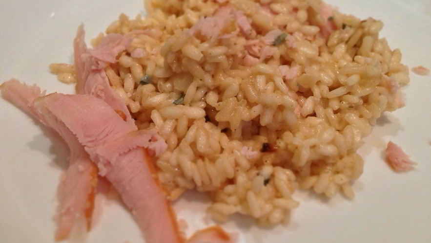 Рецепт ризотто с окороком и голубым сыром