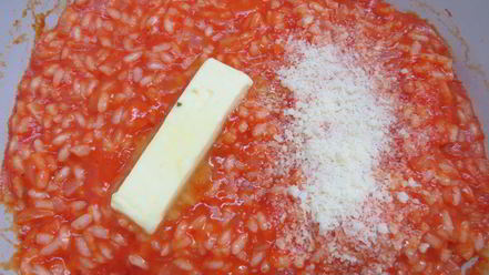 Рецепт ризотто с печеным болгарским перцем