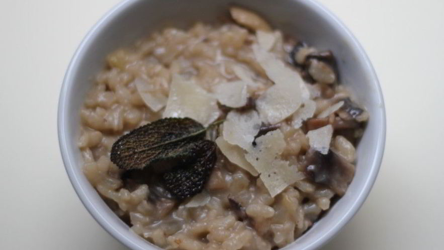 Рецепт ризотто с шампиньонами и луком