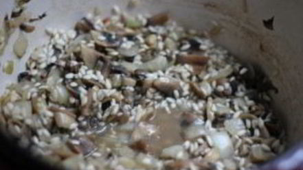 Рецепт ризотто с шампиньонами и луком