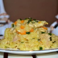 Рецепт Ризотто с тыквой и индейкой