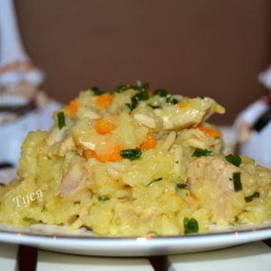 Рецепт Ризотто с тыквой и индейкой