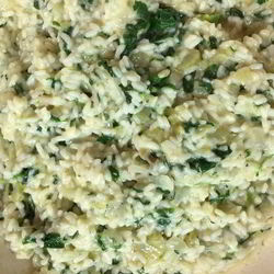 Рецепт Ризотто со шпинатом и козьим сыром