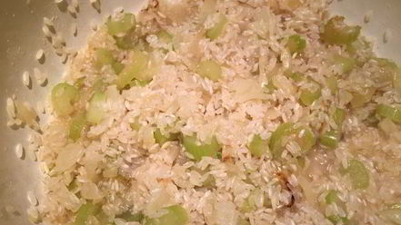 Рецепт ризотто со шпинатом и козьим сыром