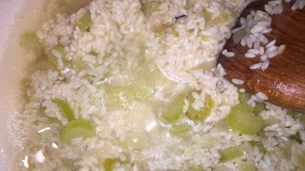 Рецепт ризотто со шпинатом и козьим сыром