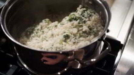 Рецепт ризотто со шпинатом