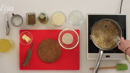 Рецепт ризотто со сливками и сладким перцем