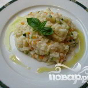 Рецепт Сливочного ризотто с овощами
