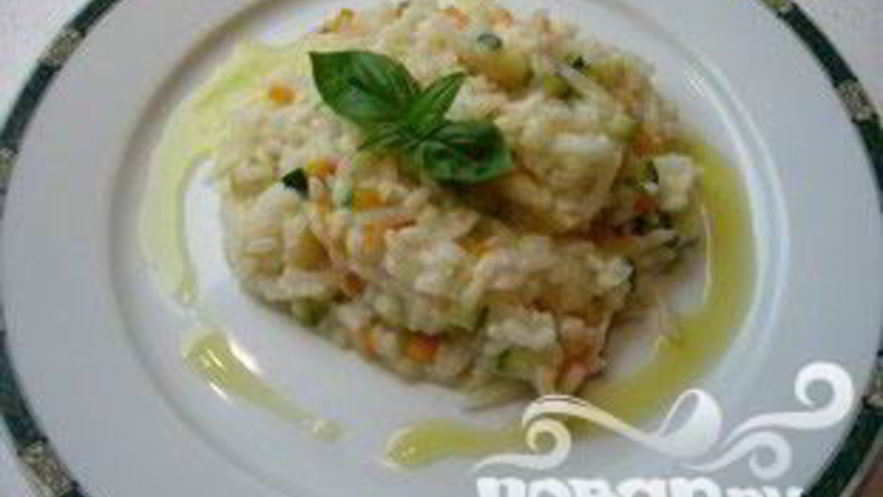 Рецепт сливочного ризотто с овощами
