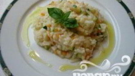 Рецепт сливочного ризотто с овощами