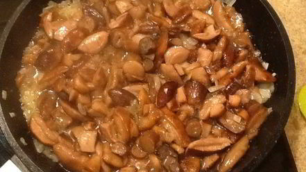 Рецепт сливочного ризотто с польскими грибами и пармезаном