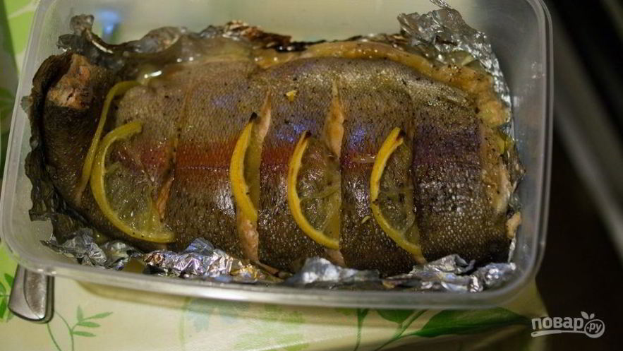 Рецепт белорыбицы, запеченной в фольге в духовке
