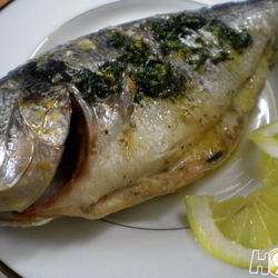 Рецепт Дорады, запеченной в лимонно-чесночном масле