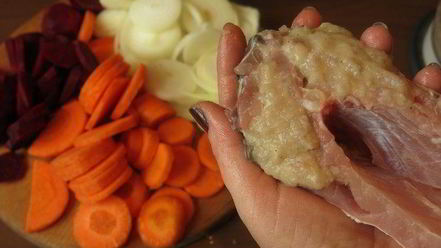 Рецепт фаршированного морковью карп