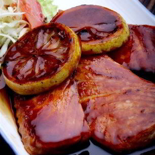 Рецепт Форели на пару с клюквенно-медовым соусом