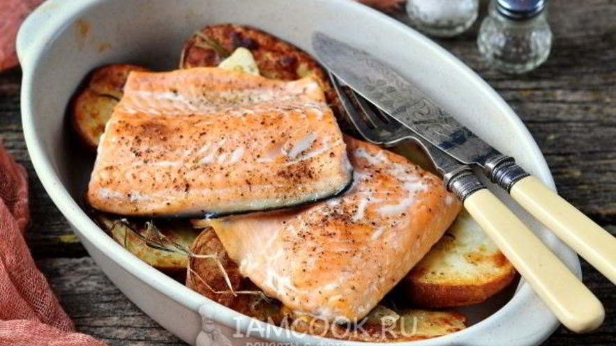 Рецепт форели с картошкой в духовке