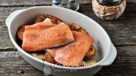 Рецепт форели с картошкой в духовке