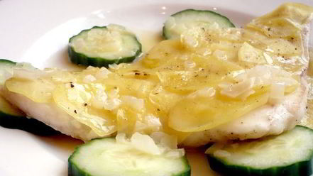 Рецепт гратен с треской и картофелем под ванильно-сливочным соусом