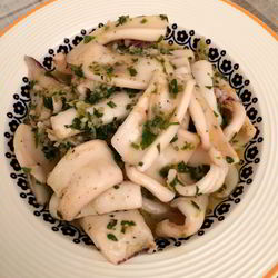 Рецепт Кальмаров в чесночном соусе