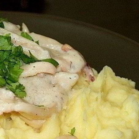 Рецепт Кальмаров в сметанном соусе