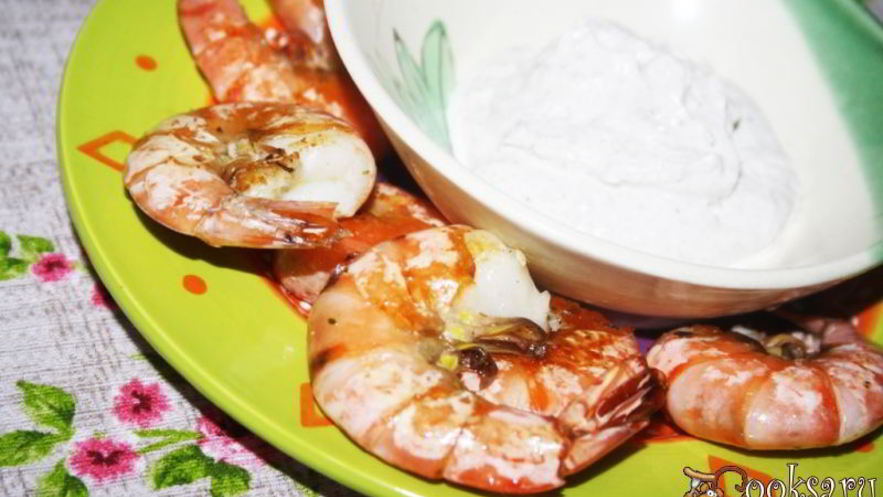 Рецепт королевских креветок-гриля