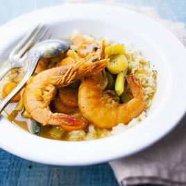 Рецепт Креветок карри