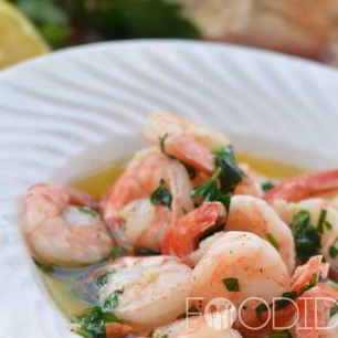 Рецепт Креветок в соусе из белого вина