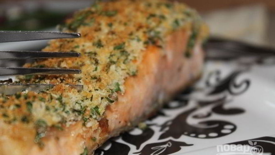 Рецепт лосося с хрустящей корочкой на сковороде