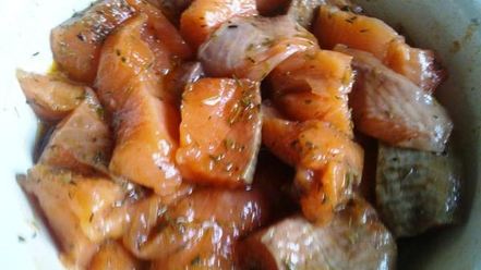 Рецепт лосося в кунжутной панировке