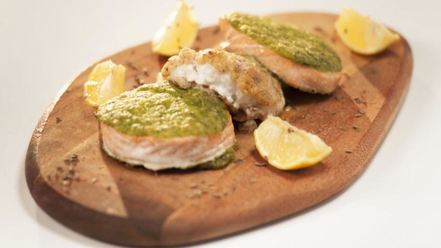 Рецепт медалей из семги и судака