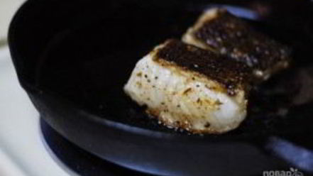 Рецепт морского окуня на салате