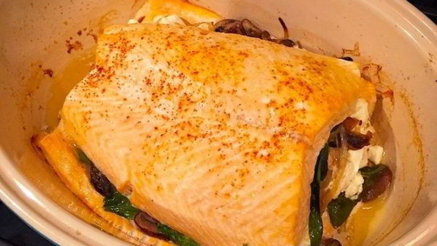 Рецепт семги со сливочным сыром