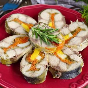 Рецепт Скумбрии фаршированной с желатином