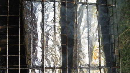 Рецепт скумбрии-гриля с маслом и укропом