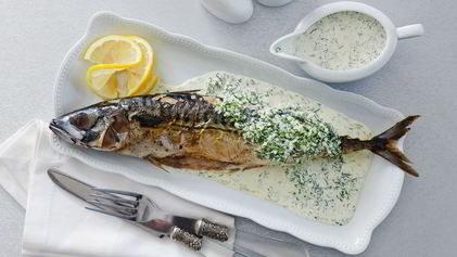 Рецепт Скумбрии под чесночным соусом