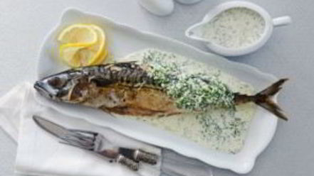 Рецепт скумбрии под чесночным соусом