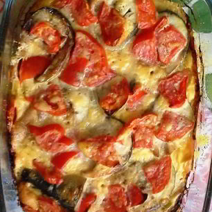 Рецепт Скумбрии с овощами под сметанной заливкой