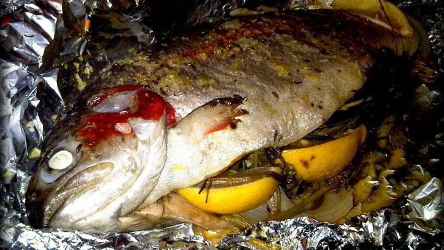 Рецепт запеченной рыбы рождественские цвета