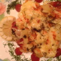 Рецепт Запеченной рыбы с овощами