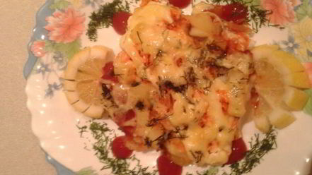 Рецепт запеченной рыбы с овощами