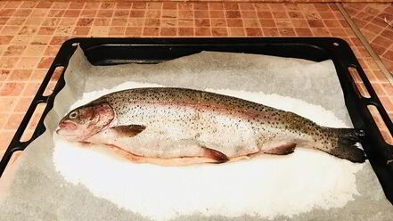 Рецепт запеченной рыбы в соли