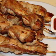 Рецепт Куриных шашлычков в беконе