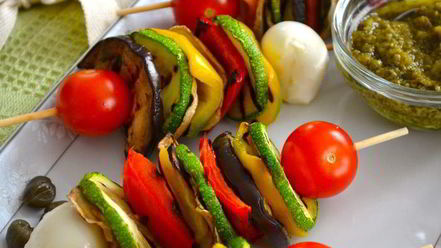Рецепт овощных шашлычков