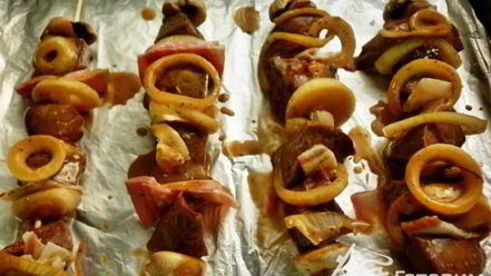 Рецепт печеночного шашлыка