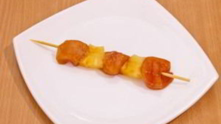Рецепт шашлычков домашних с куриным филе и ананасами