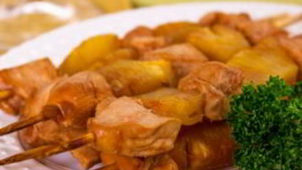 Рецепт шашлычков домашних с куриным филе и ананасами