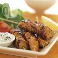 Шашлычки из индейки по-индийски